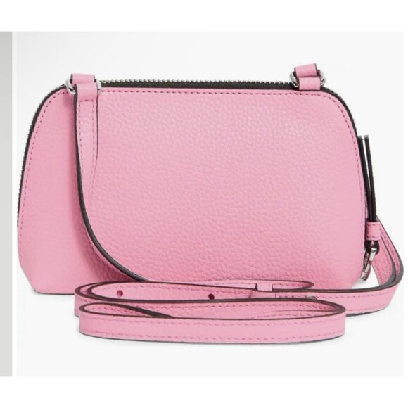 New Marc Jacobs Small Crossbody Pouch Pebble Leather Petal Pink - Picture 5 of 5